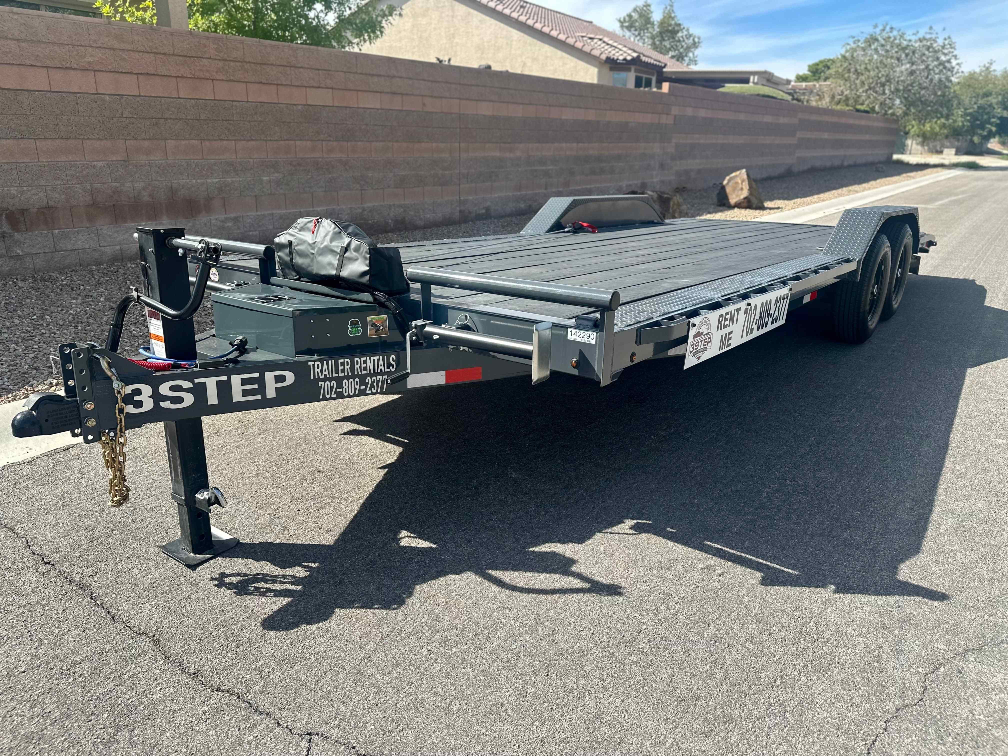 3 Step Trailer Rentals equipment trailer Las Vegas