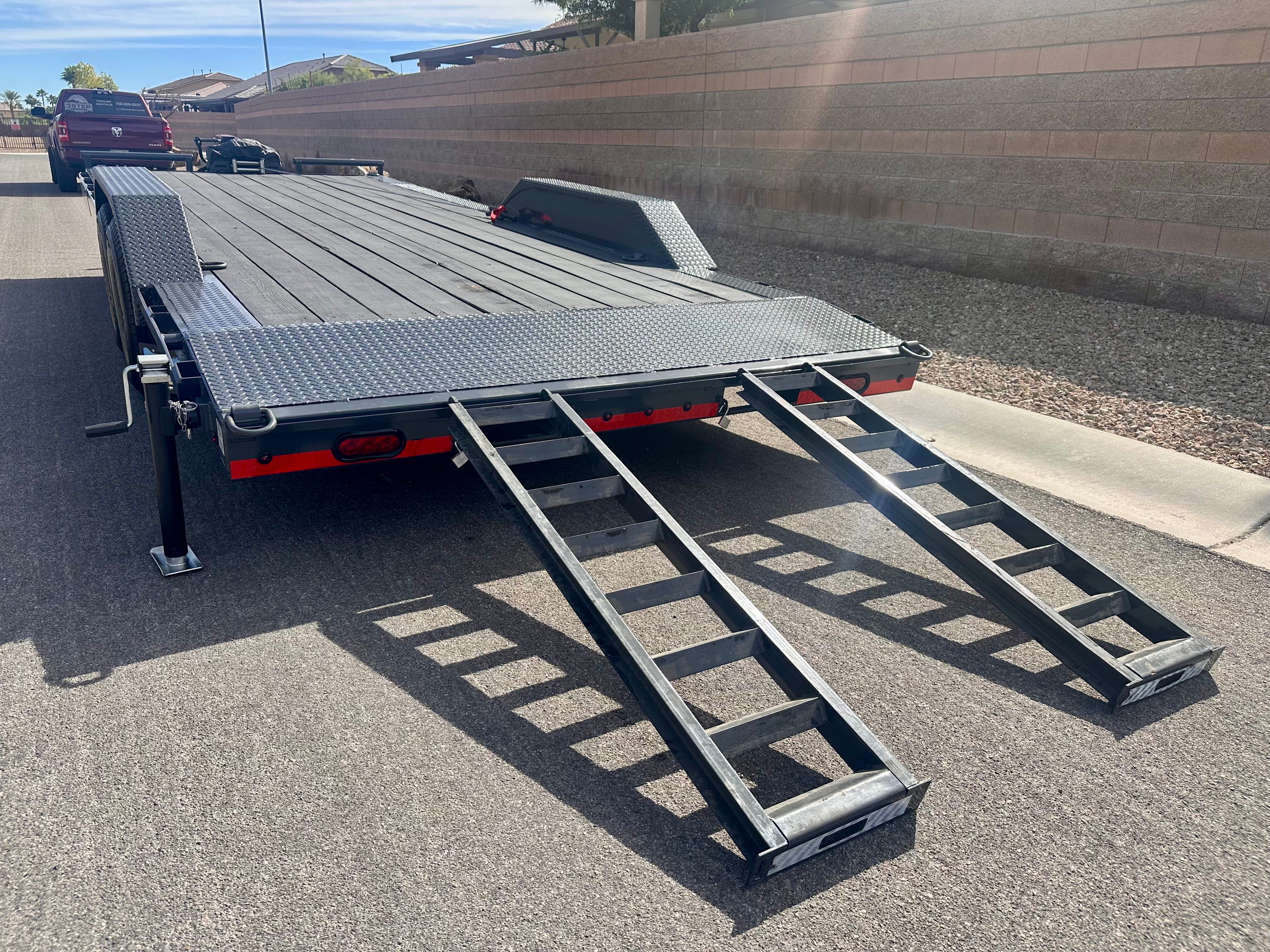 22 x 102 14k Drive Over Equipment Trailer Las Vegas rental - thumbnail 3